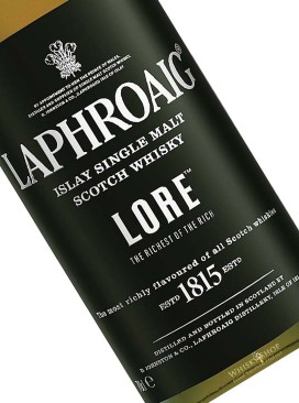 Lore Laphroaig in der weißen-weinroten Dose Single Malt Whisky