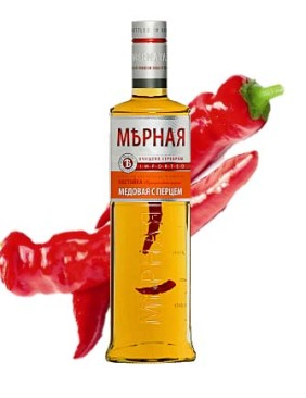 Mernaya Honig Peperoni Ukrainischer Wodka