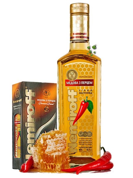 Nemiroff Honey+Pepper Premium Brand Ukraine Wodka